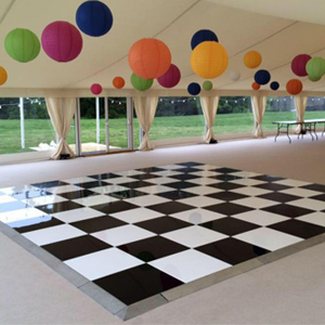 Acrylic Dance Floor 10ft x 10ft - Checkerboard