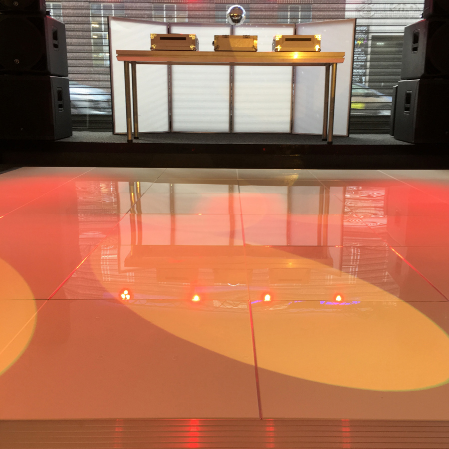 Acrylic Dance Floor 12ft x 12ft - White