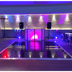 Acrylic Dance Floor 14ft x 14ft - Black Gloss