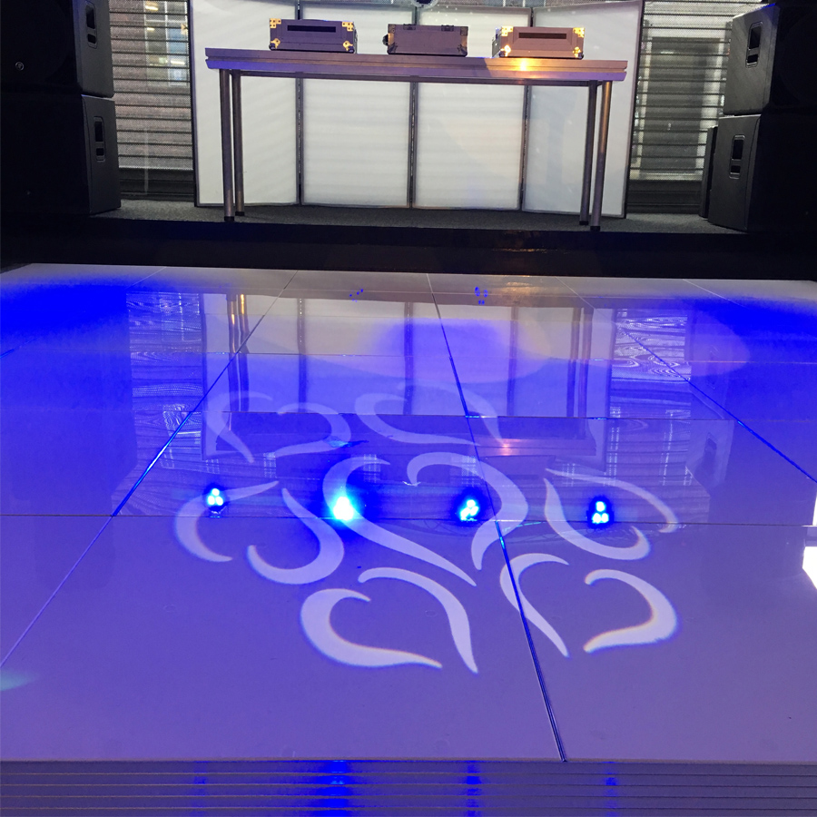 Acrylic Dance Floor 12ft x 12ft - White