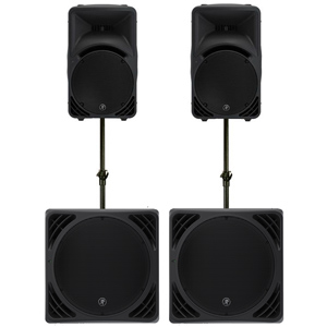 Mackie Active PA System - 2 Top Cabs and 2 Subs