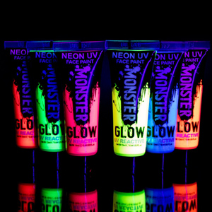 UV Neon Face and Body Glow Paint Set of 6