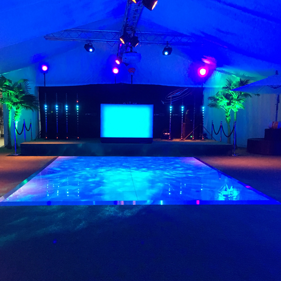 Acrylic Dance Floor 12ft x 12ft - White