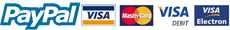 Secure Online Shopping with PayPal, Visa, Mastercard Credit Cards